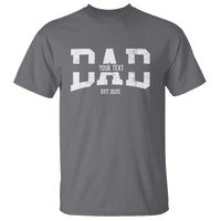 Personalized New Dad T Shirt Custom Name Father's Day Dad Est. 2025