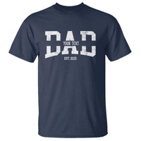 Personalized New Dad T Shirt Custom Name Father's Day Dad Est. 2025