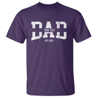 Personalized New Dad T Shirt Custom Name Father's Day Dad Est. 2025