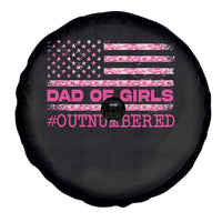 Dad Of Girls Spare Tire Cover Funny Girl Dads Pink Camo American Flag