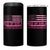 Dad Of Girls 4 in 1 Can Cooler Tumbler Funny Girl Dads Pink Camo American Flag