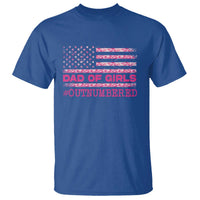 Dad Of Girls T Shirt Funny Girl Dads Pink Camo American Flag