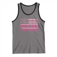 Dad Of Girls Tank Top Funny Girl Dads Pink Camo American Flag