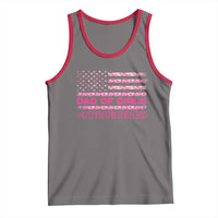 Dad Of Girls Tank Top Funny Girl Dads Pink Camo American Flag