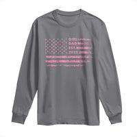 Girl Dad Est. 2025 Long Sleeve Shirt Expect Baby Fathers Day USA Flag