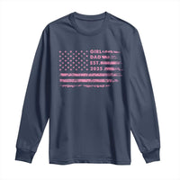 Girl Dad Est. 2025 Long Sleeve Shirt Expect Baby Fathers Day USA Flag