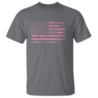 Girl Dad Est. 2025 T Shirt Expect Baby Fathers Day USA Flag