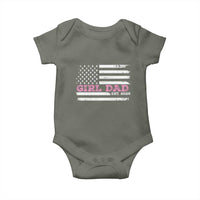 Personalised Dad Of Girl Baby Onesie Custom Year Daddy Fathers Day USA Flag - Wonder Print Shop