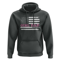 Personalised Dad Of Girl Hoodie Custom Year Daddy Fathers Day USA Flag - Wonder Print Shop