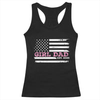 Personalised Dad Of Girl Racerback Tank Top Custom Year Daddy Fathers Day USA Flag - Wonder Print Shop