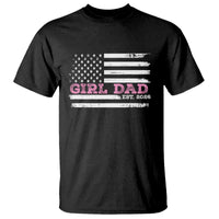 Personalised Dad Of Girl T Shirt Custom Year Daddy Fathers Day USA Flag - Wonder Print Shop