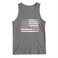 Personalised Dad Of Girl Tank Top Custom Year Daddy Fathers Day USA Flag - Wonder Print Shop