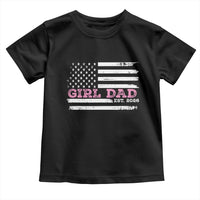Personalised Dad Of Girl Toddler T Shirt Custom Year Daddy Fathers Day USA Flag - Wonder Print Shop
