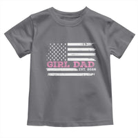 Personalised Dad Of Girl Toddler T Shirt Custom Year Daddy Fathers Day USA Flag - Wonder Print Shop