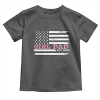 Personalised Dad Of Girl Toddler T Shirt Custom Year Daddy Fathers Day USA Flag - Wonder Print Shop