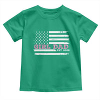 Personalised Dad Of Girl Toddler T Shirt Custom Year Daddy Fathers Day USA Flag - Wonder Print Shop