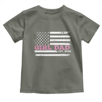 Personalised Dad Of Girl Toddler T Shirt Custom Year Daddy Fathers Day USA Flag - Wonder Print Shop
