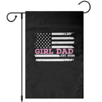 Dad Of Girl Est. 2026 Garden Flag Daddy Fathers Day USA Flag - Wonder Print Shop