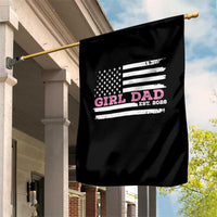 Dad Of Girl Est. 2026 Garden Flag Daddy Fathers Day USA Flag - Wonder Print Shop