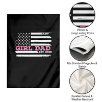 Dad Of Girl Est. 2026 Garden Flag Daddy Fathers Day USA Flag - Wonder Print Shop