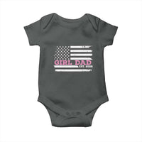 Dad Of Girl Est. 2026 Baby Onesie Daddy Fathers Day USA Flag - Wonder Print Shop