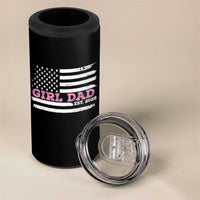 Dad Of Girl Est. 2026 4 in 1 Can Cooler Tumbler Daddy Fathers Day USA Flag - Wonder Print Shop