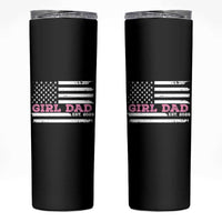 Dad Of Girl Est. 2026 Skinny Tumbler Daddy Fathers Day USA Flag - Wonder Print Shop