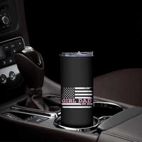 Dad Of Girl Est. 2026 Skinny Tumbler Daddy Fathers Day USA Flag - Wonder Print Shop