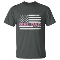 Dad Of Girl Est. 2026 T Shirt Daddy Fathers Day USA Flag - Wonder Print Shop