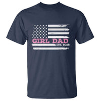 Dad Of Girl Est. 2026 T Shirt Daddy Fathers Day USA Flag - Wonder Print Shop