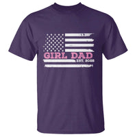 Dad Of Girl Est. 2026 T Shirt Daddy Fathers Day USA Flag - Wonder Print Shop