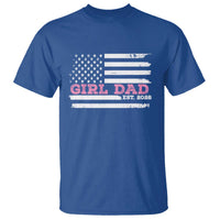 Dad Of Girl Est. 2026 T Shirt Daddy Fathers Day USA Flag - Wonder Print Shop