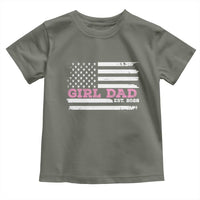 Dad Of Girl Est. 2026 Toddler T Shirt Daddy Fathers Day USA Flag - Wonder Print Shop