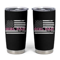 Dad Of Girl Est. 2026 Tumbler Cup Daddy Fathers Day USA Flag - Wonder Print Shop