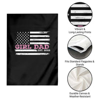 Dad Of Girl Est. 2022 Garden Flag Father Girl To Be 2022 Daddy Fathers Day USA Flag - Wonder Print Shop