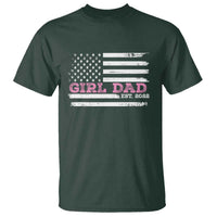 Dad Of Girl Est. 2022 T Shirt Father Girl To Be 2022 Daddy Fathers Day USA Flag - Wonder Print Shop