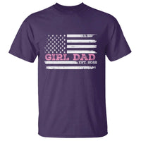 Dad Of Girl Est. 2022 T Shirt Father Girl To Be 2022 Daddy Fathers Day USA Flag - Wonder Print Shop