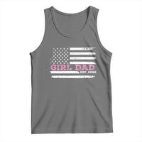 Dad Of Girl Est. 2022 Tank Top Father Girl To Be 2022 Daddy Fathers Day USA Flag - Wonder Print Shop