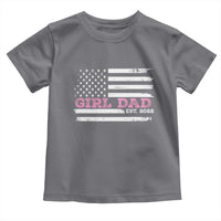 Dad Of Girl Est. 2022 Toddler T Shirt Father Girl To Be 2022 Daddy Fathers Day USA Flag - Wonder Print Shop
