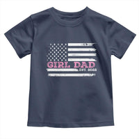 Dad Of Girl Est. 2022 Toddler T Shirt Father Girl To Be 2022 Daddy Fathers Day USA Flag - Wonder Print Shop