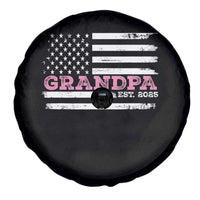 Grandpa Of Girl Est. 2025 Spare Tire Cover Fathers Day USA Flag - Wonder Print Shop