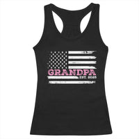 Grandpa Of Girl Est. 2025 Racerback Tank Top Fathers Day USA Flag - Wonder Print Shop