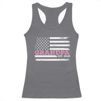 Grandpa Of Girl Est. 2025 Racerback Tank Top Fathers Day USA Flag - Wonder Print Shop