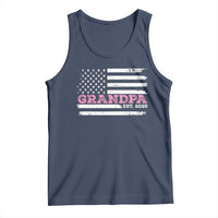 Grandpa Of Girl Est. 2025 Tank Top Fathers Day USA Flag - Wonder Print Shop