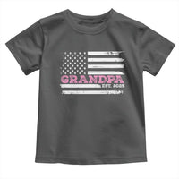 Grandpa Of Girl Est. 2025 Toddler T Shirt Fathers Day USA Flag - Wonder Print Shop