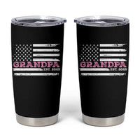 Grandpa Of Girl Est. 2025 Tumbler Cup Fathers Day USA Flag - Wonder Print Shop