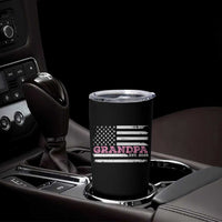 Grandpa Of Girl Est. 2025 Tumbler Cup Fathers Day USA Flag - Wonder Print Shop