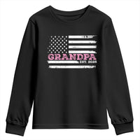 Grandpa Of Girl Est. 2025 Youth Sweatshirt Fathers Day USA Flag - Wonder Print Shop