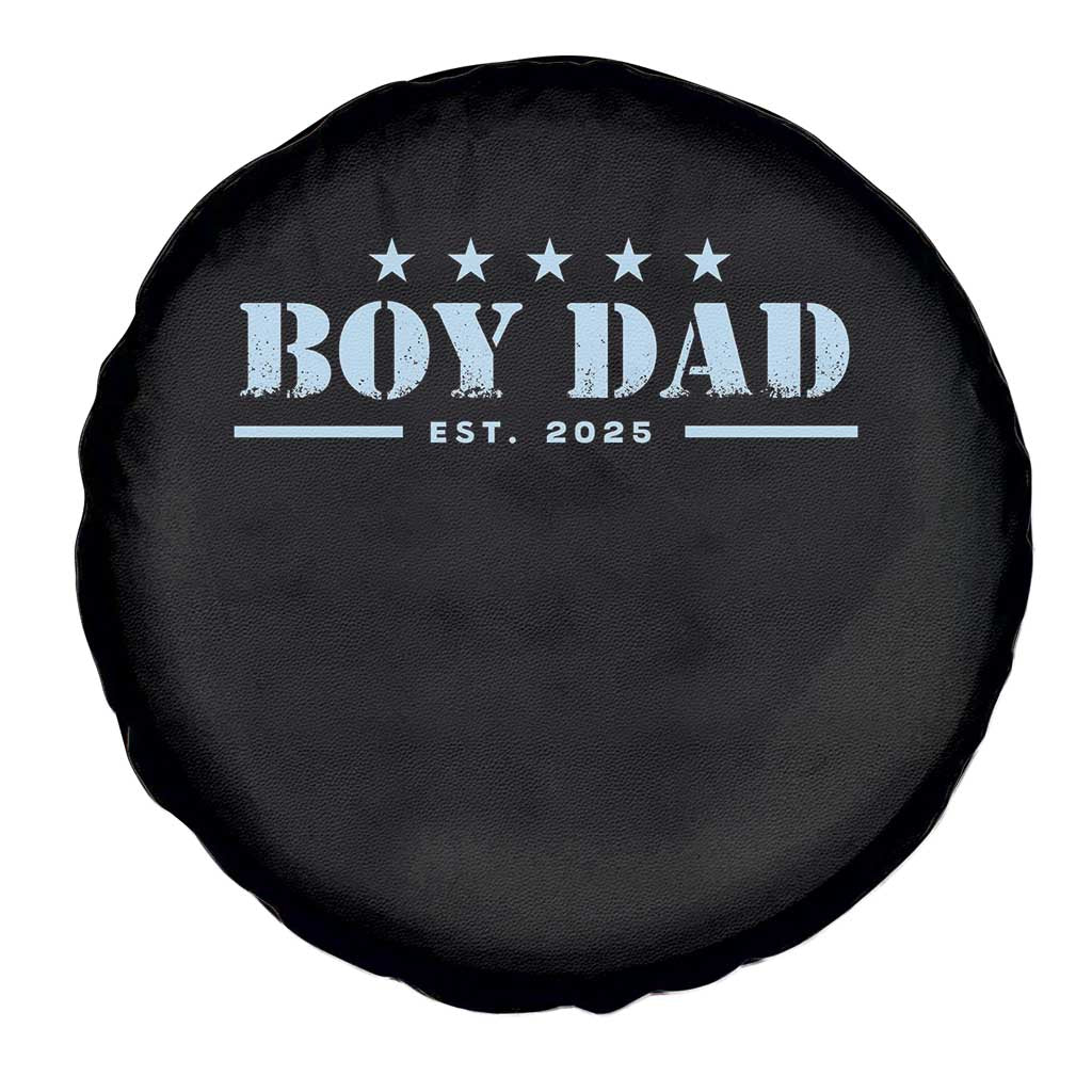 Boy Dad Est 2025 Spare Tire Cover Expecting Baby Boy 2025