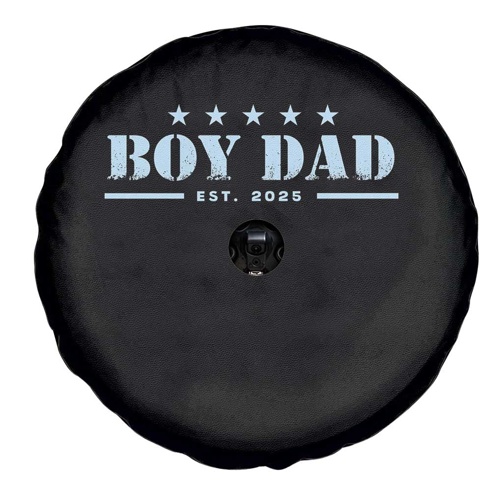 Boy Dad Est 2025 Spare Tire Cover Expecting Baby Boy 2025